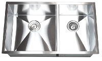 32" Undermount 60/40 Stainless Steel Kitchen Sink