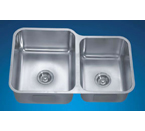 Dawn DSU301916R Undermount Double Bowl Stainless Steel Sink