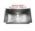 Homeplace Jasper HBS3219 Single Bowl Stainless Steel Sink