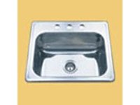 Plumber Friendly PFSS252284 Topmount Single Bowl Stainless Steel Sink