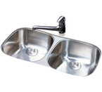 Franke USA UDSK900-18 Undermount Double Bowl Stainless Steel Sink
