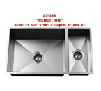 Urban Place Rendition ZS-200 Double Bowl Stainless Steel Kitchen Sink